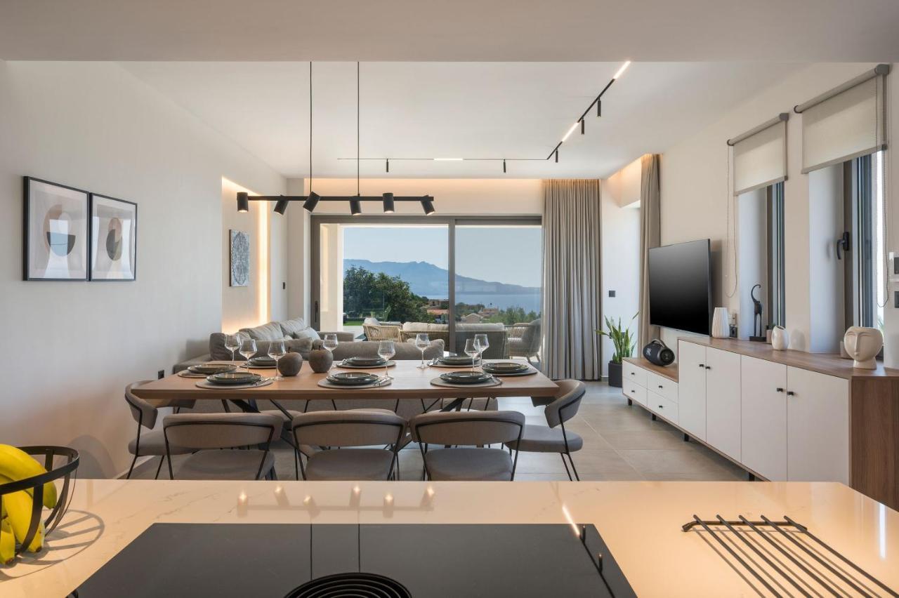 Villa Ekphrasis With Sea View And Jacuzzi Ravdhoukha Exterior photo