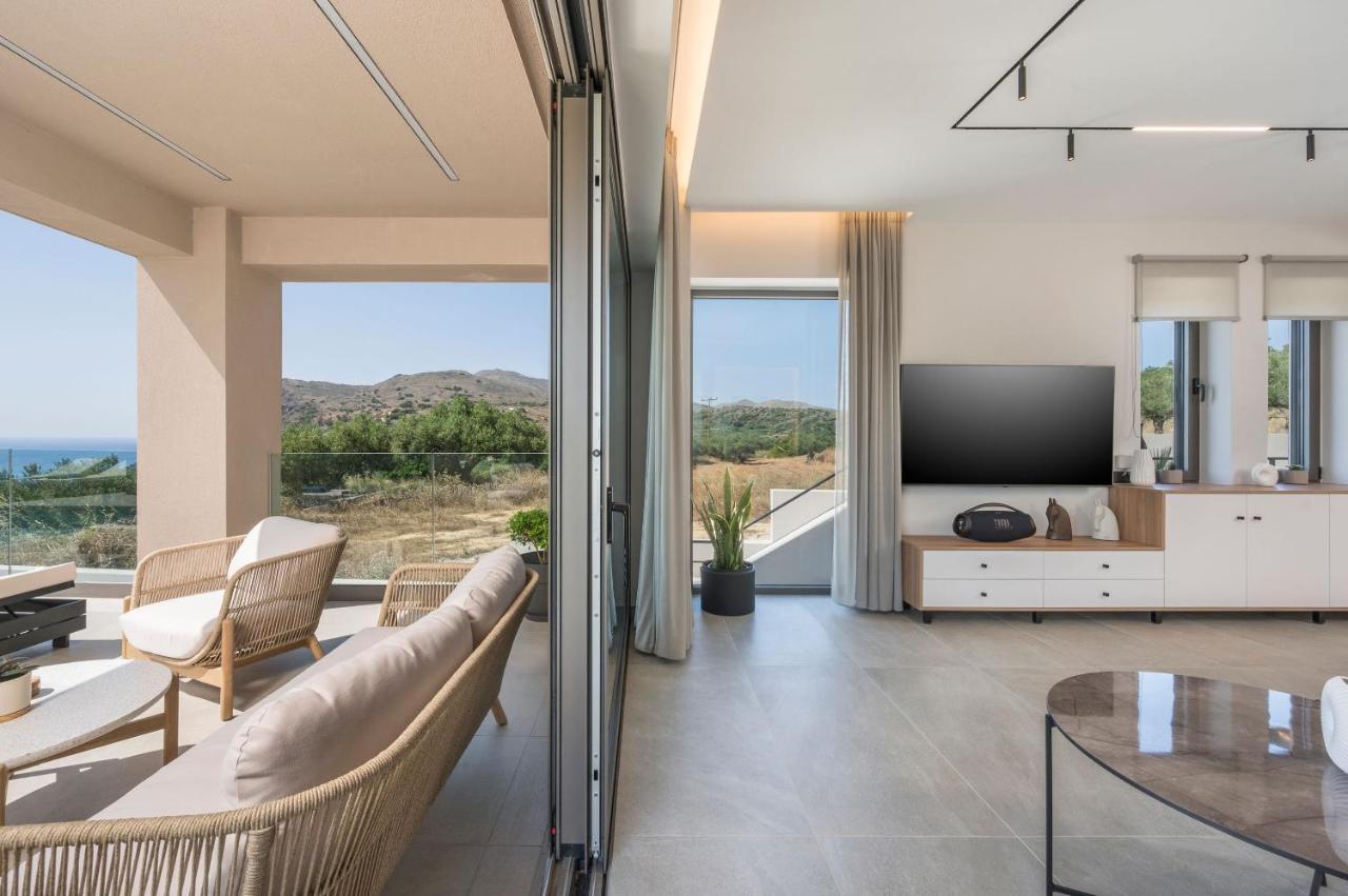 Villa Ekphrasis With Sea View And Jacuzzi Ravdhoukha Exterior photo