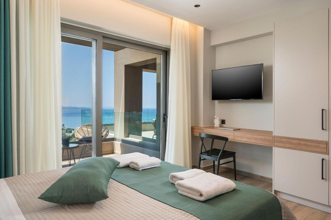 Villa Ekphrasis With Sea View And Jacuzzi Ravdhoukha Exterior photo