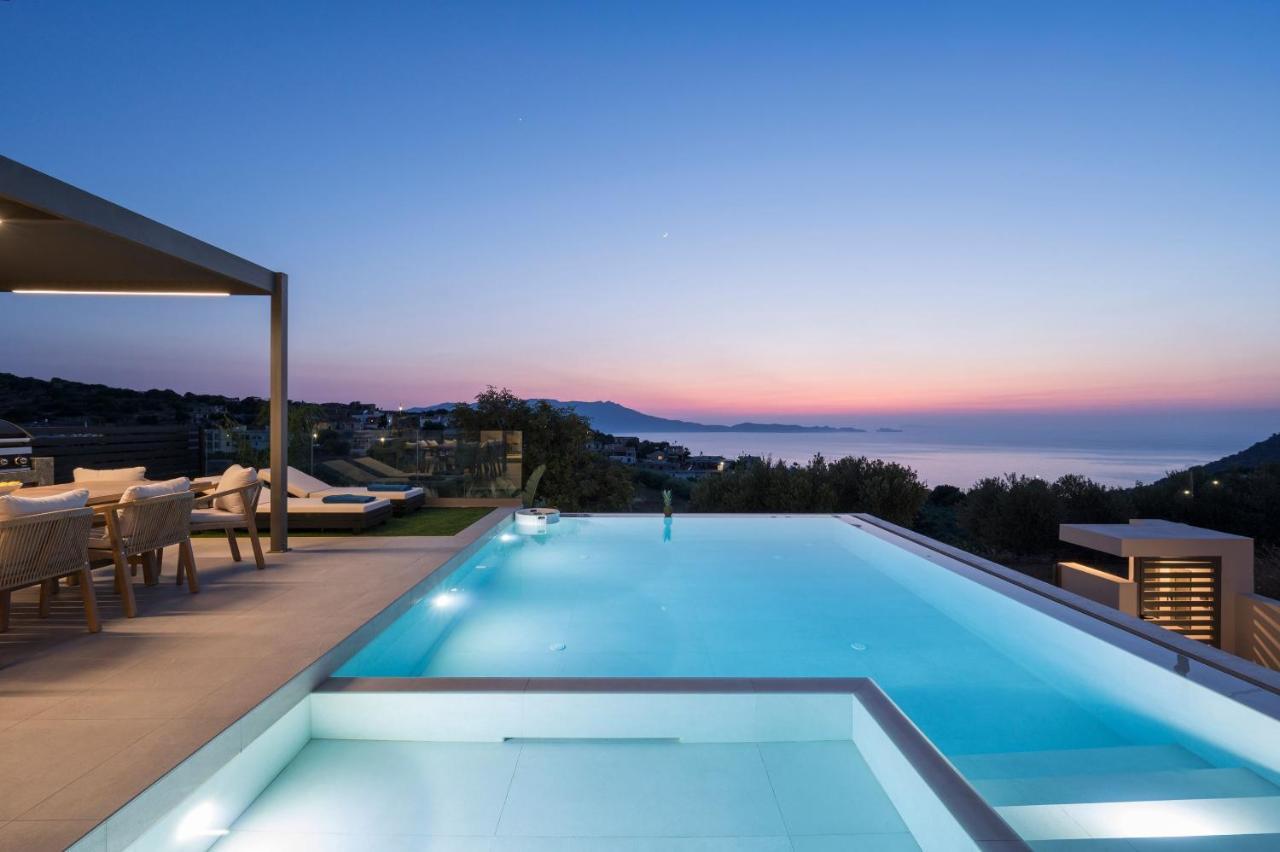 Villa Ekphrasis With Sea View And Jacuzzi Ravdhoukha Exterior photo