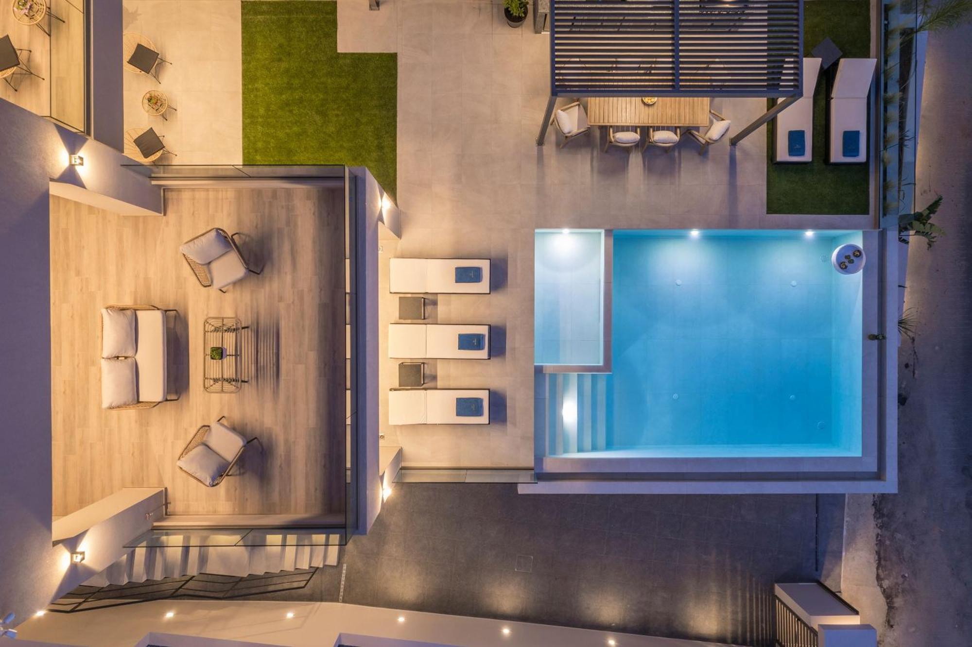 Villa Ekphrasis With Sea View And Jacuzzi Ravdhoukha Exterior photo