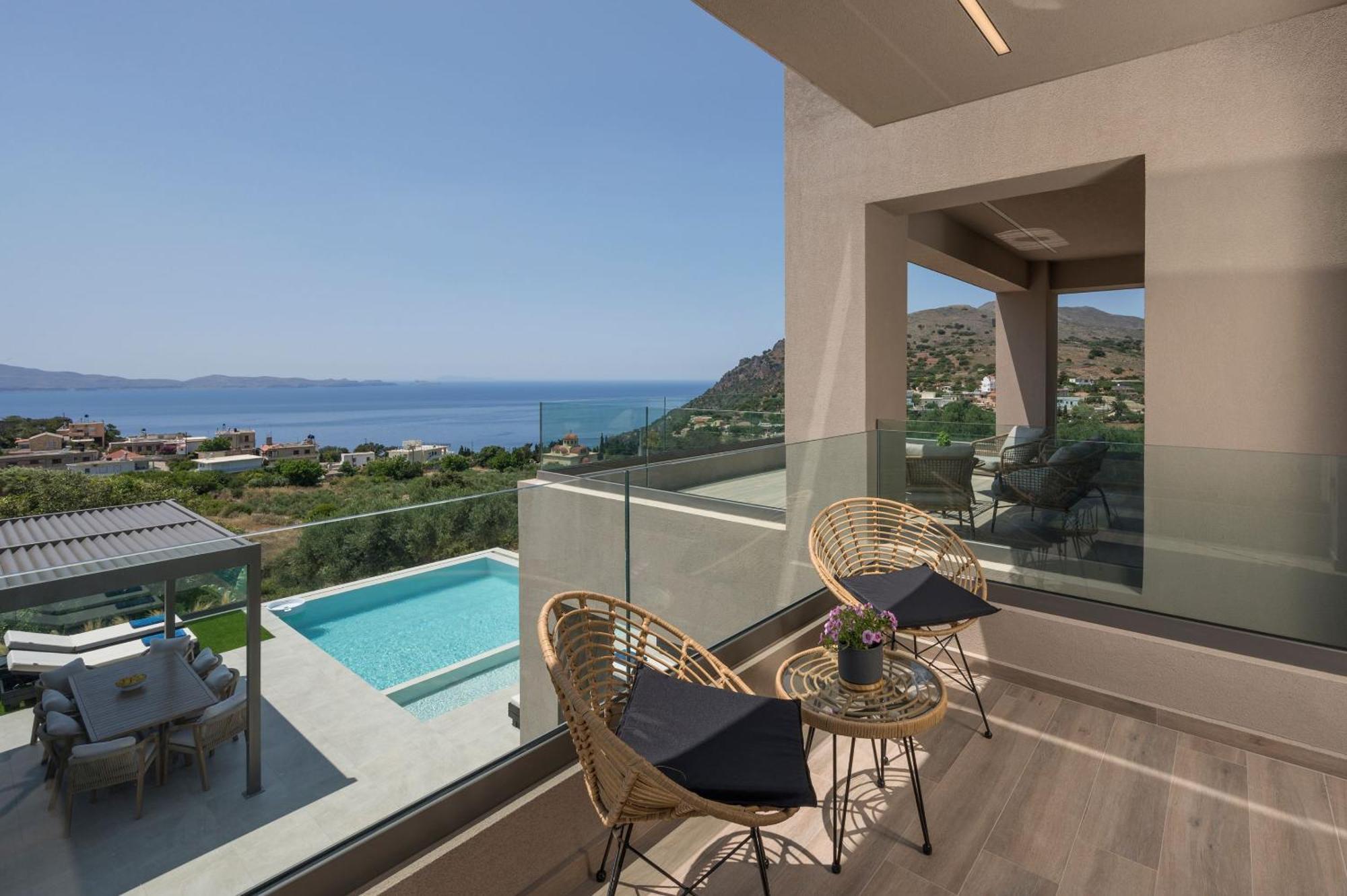 Villa Ekphrasis With Sea View And Jacuzzi Ravdhoukha Exterior photo