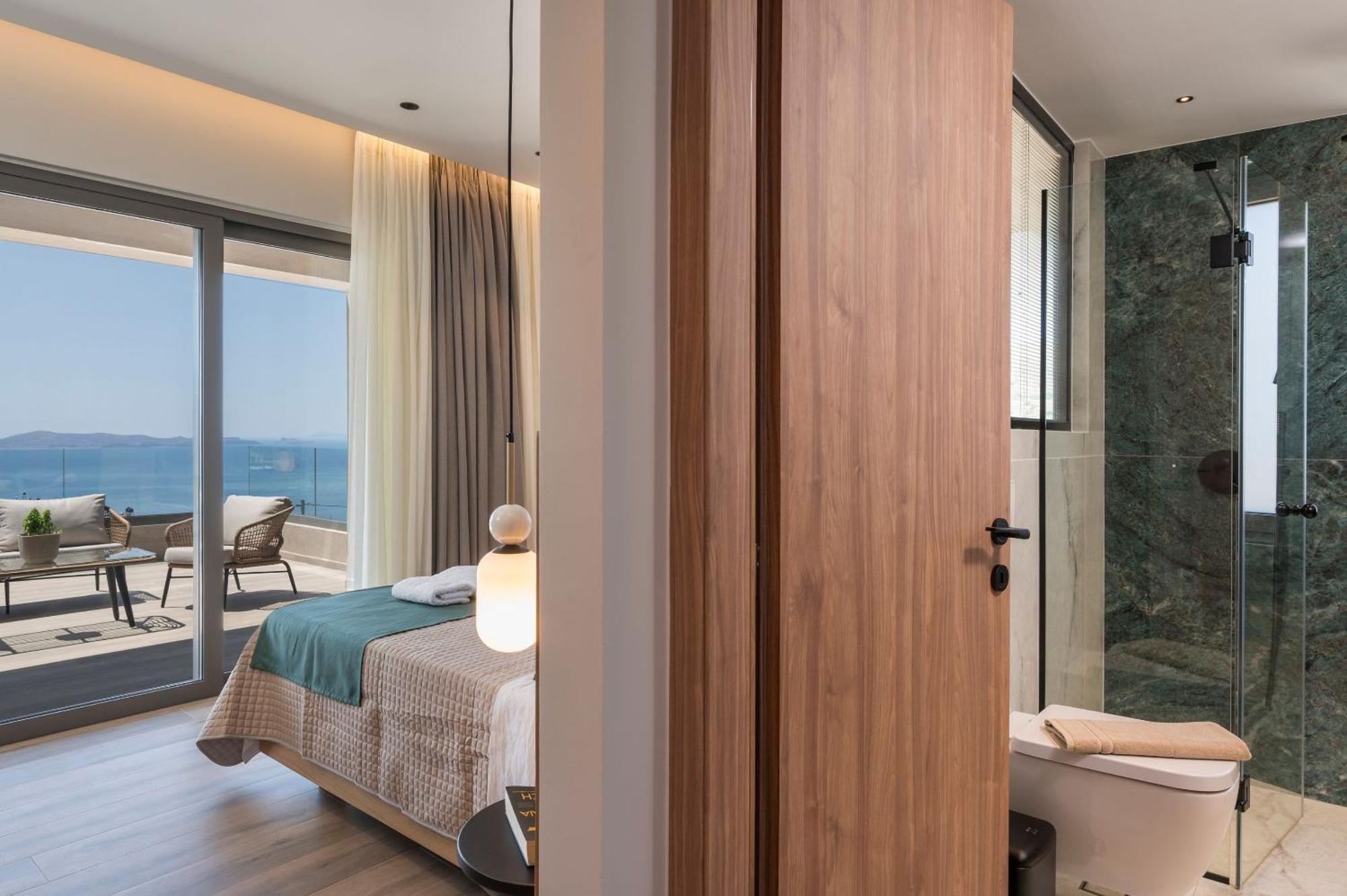 Villa Ekphrasis With Sea View And Jacuzzi Ravdhoukha Exterior photo