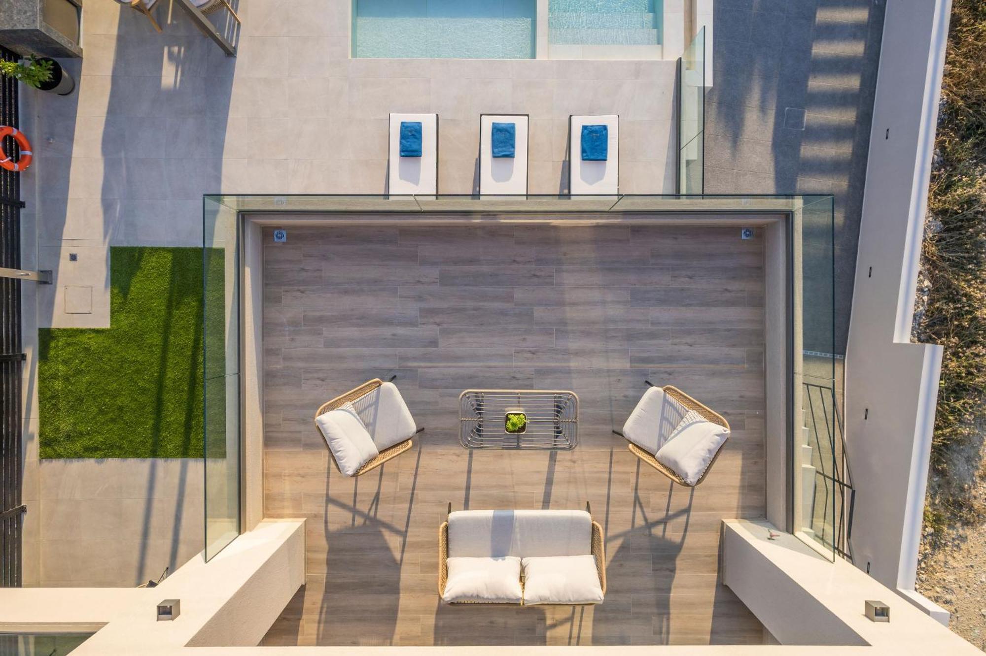 Villa Ekphrasis With Sea View And Jacuzzi Ravdhoukha Exterior photo